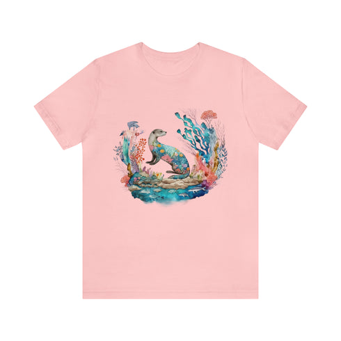 Oceanic Dreams - Short Sleeve Tee Pink